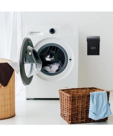 AuldHome Enamelware Lint Holder Bin - Black | Modern Farmhouse Laundry Room Decor for International Shipping - Buy Online on SooperMarket.com