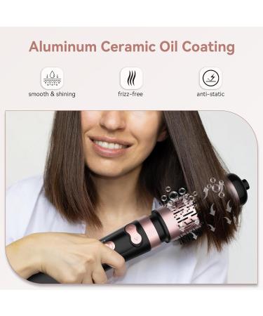 WEEYUM Rotating Blow Dryer Brush - 3-in-1 Hot Air Spin Brush Set with 2 Interchangeable Brushes for Volumizing Drying Straightening & Curling - International Shipping Available - Buy Online on SooperMarket.com