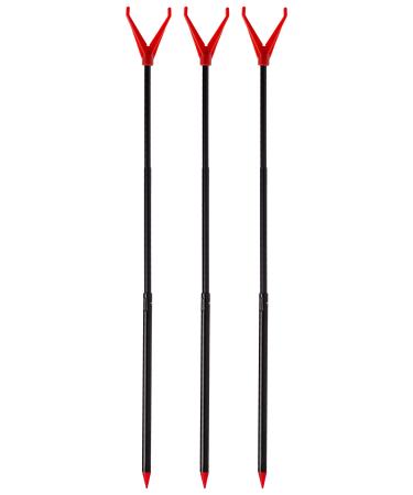 Zite Fishing Telescopic Rod Holder Set 30-75cm - 3 PCS Rod Stand Fishing Rod Holder - V-Rod Rests Line Notch