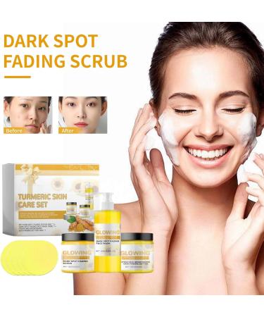 Funnaura Turmeric Glow Combo Skin Care Set with Scrub Butter and Face Wash Exfoliating Clears Blackheads - Buy Online on SooperMarket.com