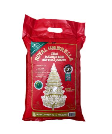 Gharana Swaad ka Khazaana Royal Umbrella Thai Jasmine Fregrant Rice - 10kg Pack - Authentic Thai Aroma and Extra-Long Grains