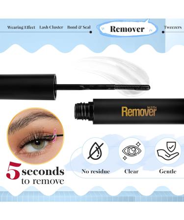Godvenus DIY Wispy Lash Extension Kit | D Curl 8-16mm Mix | Natural Individual Lashes | Includes Bond, Seal, Remover & Applicator - Buy Online on SooperMarket.com