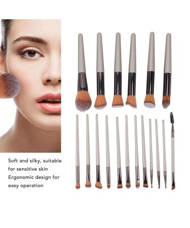Premium 18-Piece Makeup Brush Set - Soft Powder Cosmetic Applicators for Eyeshadow Blush & Eyelashes | International Shipping Available - Buy Online on SooperMarket.com