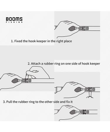 Booms Fishing HK1 Magnetic Hook Keeper Black - Pack of 4 - Buy Online on SooperMarket.com