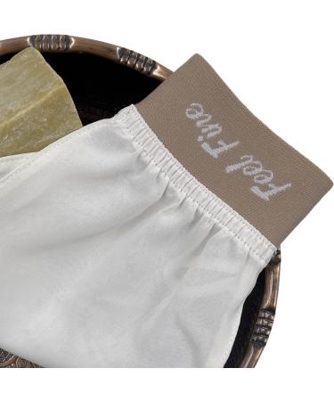 Feel Fine Turkish 100% Silk Exfoliating Gloves & Mitt - Body Scrub for Men & Women - Fake Tan Remover - Spa & Hammam Bath Mitt - Buy Online on SooperMarket.com