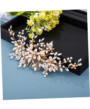 FOYTOKI Headgear Bridal Hair Decor Wedding Headdress Bride Wedding Hair Comb Wedding Headpiece Bridal Headpieces for Wedding Bride Hair Comb Bridal Hair Comb Wedding Hair Accessories - Buy Online on SooperMarket.com
