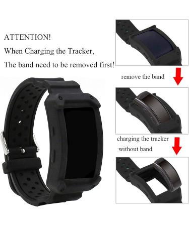 Veczom Replacement Band for Samsung Gear Fit2 Pro/ Fit2 - Colorful Silicone Sport Strap with Protect Case | Compatible with SM-R360 R365 Fitness Smart Watch - Buy Online on SooperMarket.com
