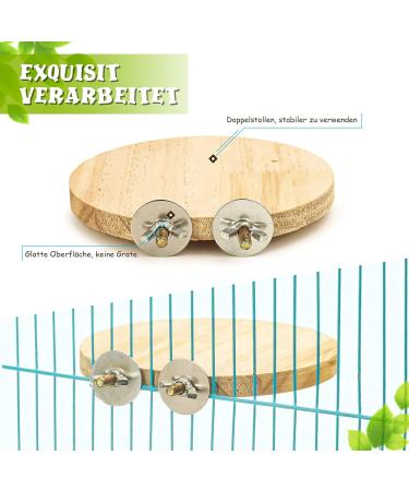 Reyshin Bird Seating Board Set - 4 Pieces Bird Playground Accessories with 5 Rat Balls for Budgies Canaries and Lovebirds - Ideal Bird Cage Toys - Buy Online on SooperMarket.com