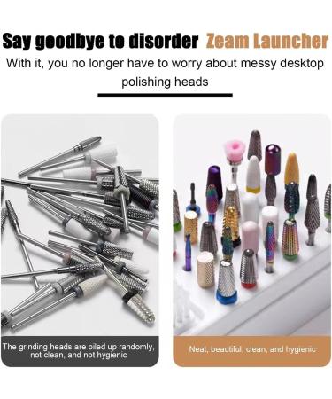 Nail Organizers and Storage | 2 in 1 Nail Drill Holder - Nail Drill Stand with Non-Slip Base Anti-Splash Design for Home Salon - Buy Online on SooperMarket.com