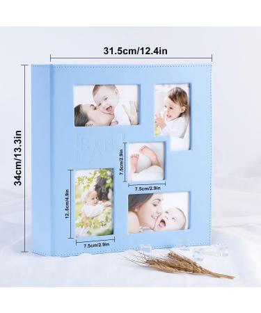 Benjia Baby Boy Photo Album - Blue Leather Picture Album for 500 6x4 Photos - Buy Online on SooperMarket.com