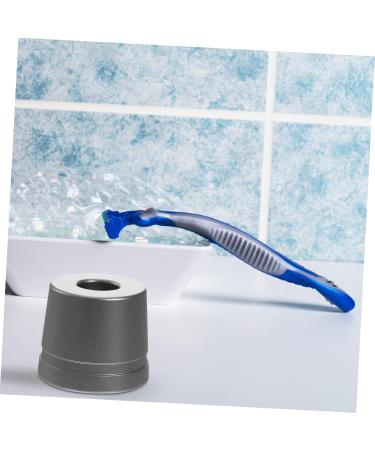 Angoily Universal Razor Rack & Shaving Brush Holder - Premium Aluminum Double Shaver Stand for Men - Ideal for Home & Shower - Buy Online on SooperMarket.com