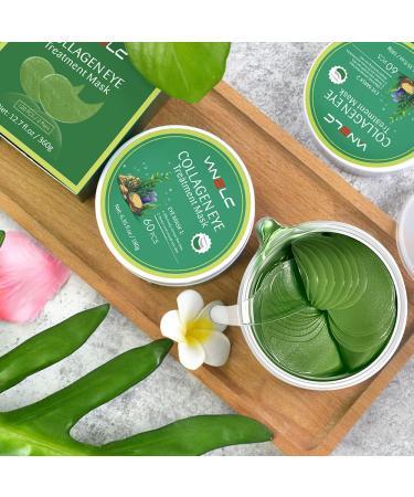 VANELC Eye Mask - Collagen Seaweed Under Eye Patches for Dark Circles Puffiness & Wrinkles | Natural Eye Treatment Gel - Buy Online on SooperMarket.com