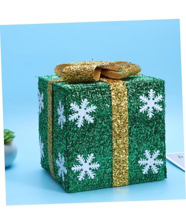 Cabilock Box Shop Decoration Decorative Wall Basket Showcase Adornment Christmas Bag Green 15.00X15.00X15.00CM - Buy Online on SooperMarket.com