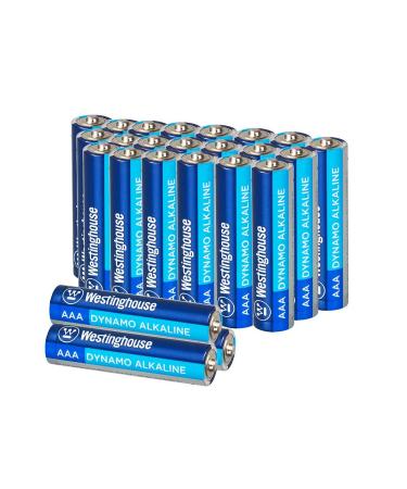 Westinghouse Alkaline AAA Batteries (Bulk Pack 24 Count) Leak-Proof & Long-Lasting Technology Triple A Primary Batteries with Lasting Power for High Drain Devices LR03PBH24