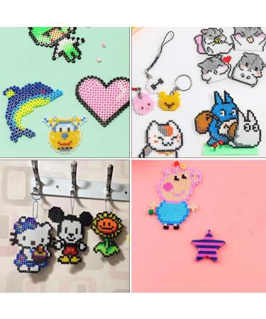 Sc0nni 5mm Fuse Bead Board Set with Sticky Mat - Square Pegboards for Kids DIY Craft Beads - Buy Online on SooperMarket.com