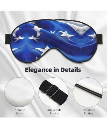 Blue Honduras Flag Sleep Mask | Adjustable & Breathable Eye Mask for Comfortable Sleep | International Shipping Available - Buy Online on SooperMarket.com