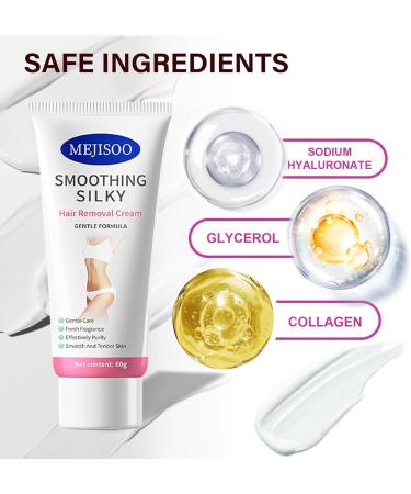 Hair Removal Cream for Women Hair Remover Bikini Hair Removal Cream - Depilatory Cream Long Lasting Smoothness Painless Flawless - for Underarms Legs Bikini Hair Removal Body Hair Removal Cream - Buy Online on SooperMarket.com