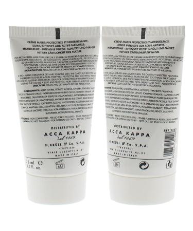 Acca Kappa White Moss Hand and Foot Cream 75 ml - Nourishing Moisturizer for Hydrated Skin | International Shipping Available - Buy Online on SooperMarket.com