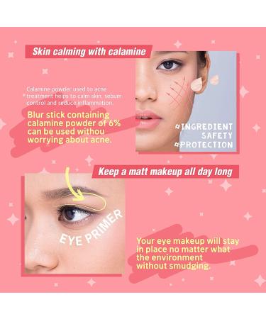 Korean Makeup Blur Stick Face Primer for Pores & Energized Eye Makeup - Calamine Base for Oily & Acne Prone Skin - Buy Online on SooperMarket.com