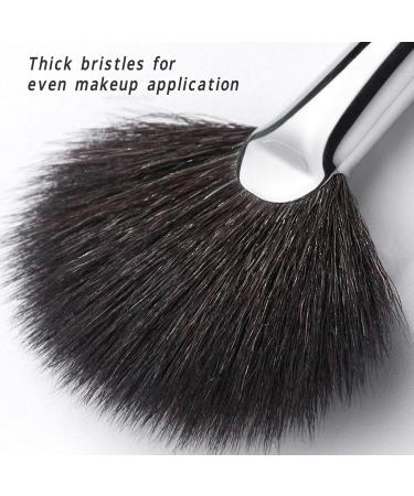 Verdant Touch Fan Makeup Brush Fan Highlighter Brush for Loose Powder and Blush Multipurpose Soft Bristles Fan Shaped Makeup Brush - Buy Online on SooperMarket.com
