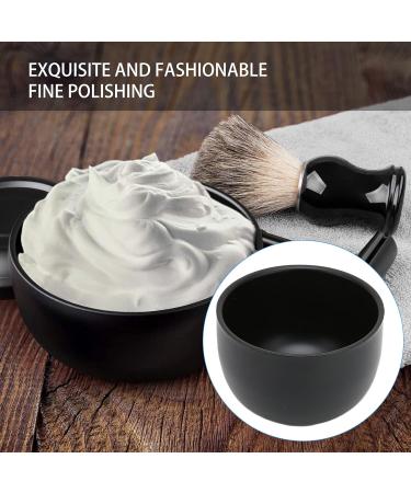 Stainless Steel Shaving Soap Bowl - Unbreakable Black Mug for Standard Size Pucks & Soaps | International Shipping - Buy Online on SooperMarket.com