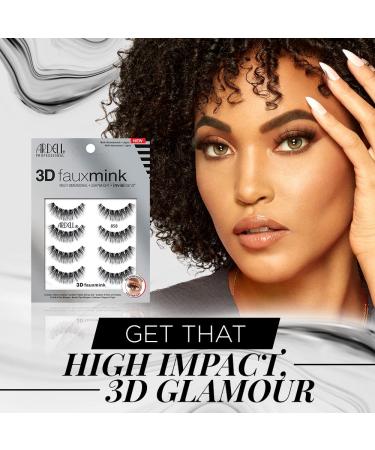 Ardell 3D Faux Mink Lashes 858 - 4 Pairs | Lightweight, Dramatic Volume | Cruelty-Free - Buy Online on SooperMarket.com