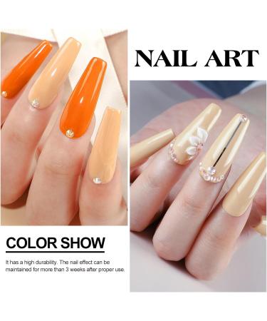 PEACECOLOR 8G 6PCS Acrylic Powder Set Clear Pink White Nude Orange Acrylic System Acrylic Nail Kit for Beginners DIY Nail Art Nails Extension No Nail Lamp Needed Professional Multicolor for Home DIY color 179 - Buy Online on SooperMarket.com