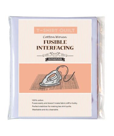 WINGKIND T-Shirt Quit Project Fusible Interfacing  White (44 x 79)