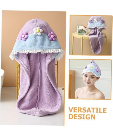 Beavorty Dry Hair Cap Hair Drying Cap Shower Caps Washcloth Turban Bathing Cap Hair Drying Hat Cute Rapid Hair Drying Hat Rapid Drying Hat The Flowers Towel Bath Skirt Scarf Coral Fleece As Shown 65.00X25.00X0.50CM - Buy Online on SooperMarket.com