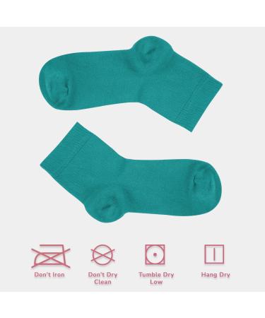 Cosyfeel Women Loose Diabetic Socks | 4-Pack Neuropathy Ankle Socks for Ladies | Super Soft Eco-Friendly Bamboo Material | Durable with Seamless Toe | Multicolour Patterns | 4 Seasons 7-9 1/2 BLUE CURACAO - Buy Online on SooperMarket.com