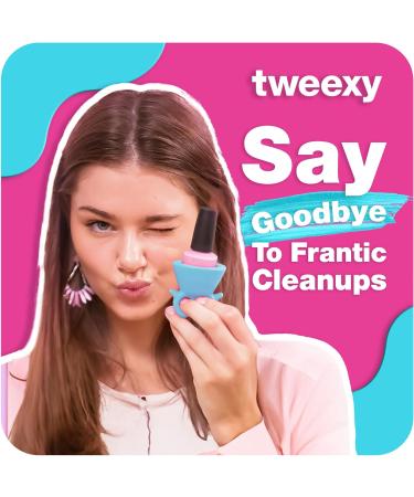 Tweexy Wearable Nail Polish Holder - Island Blue | Fingernail Manicure & Pedicure Tool - Buy Online on SooperMarket.com