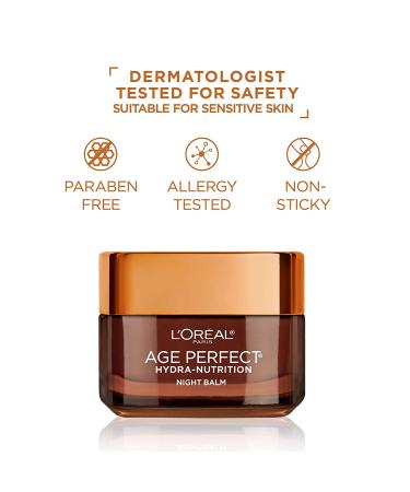 L'Oreal Paris Age Perfect Hydra Nutrition Night Balm - 1.7 oz - Buy Online on SooperMarket.com