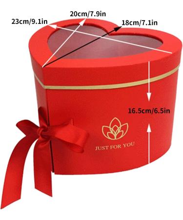 RENGTIN Heart-Shaped Paper Mache Box with Lid & Ribbon - Pink | Ideal for Packaging, Crafting, Storage - Perfect for Jewelry, Cosmetics & Gifts - Buy Online on SooperMarket.com