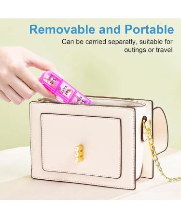 Zoksi Weekly Pill Organizer 4 Times a Day Rainbow Pill Box Organizer 7 Day Am Pm Pill Box Large Travel Pill Case Daily Medication Organizer with 28 Compartments for Fish Oils Clear - Buy Online on SooperMarket.com