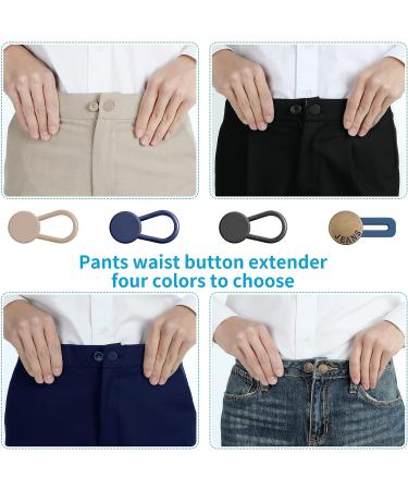 12PCS Button Extenders | Waist Extenders for Jeans & Pants | No-Sew Instant Waistband Extension | 1-1.8 Inches - Buy Online on SooperMarket.com