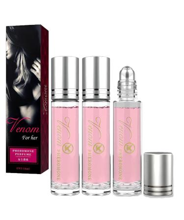 3Pcs Lunex Phero Perfume pheromones perfumes for women Roll On Perfume Portable Perfume Long Lasting Female 1 1 Fl Oz (Pack of 3)