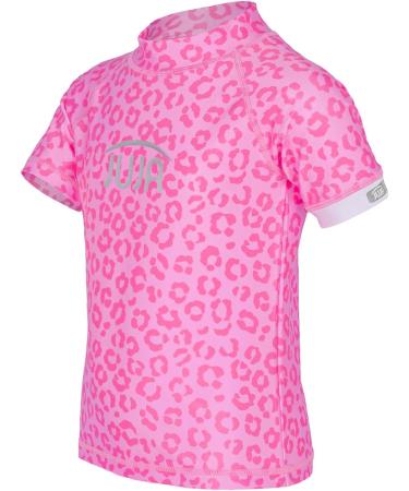 Juja UV Protective Bathing Shirt for Kids Short Sleeve Swimwear for Boys & Girls Blocks 98% UVA/UVB Rays Eco-Friendly Recycled PET Pink Animal Design (Size 98-104) - Buy Online on SooperMarket.com