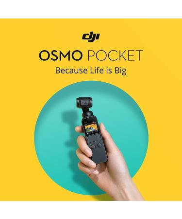 DJI Osmo Pocket 3-Axis Gimbal Stabilizer w/ 12MP Camera & 4K60 Video - Ideal for YouTube, TikTok, Vlogs, and Live Streaming - Attachable to Android & iPhone - Black - Buy Online on SooperMarket.com