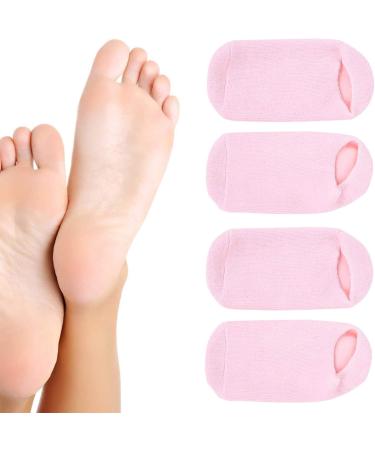 4 Pieces Moisturizing Gel Socks | Essential Oil Foot Care for Cracked Dry Feet - Beauty Salon Quality - Buy Online on SooperMarket.com
