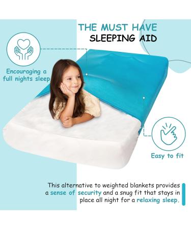 Sensory Compression Bed Sheet for Kids with Autism & Anxiety - Sentire-Sensory UK - Single Blue - Buy Online on SooperMarket.com