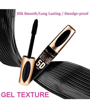 MIESCHER Brown Waterproof Mascara - Long Lasting 5D Silk Fiber Lash Mascara for Volumizing, Lengthening, and Defining Eye Lashes - Buy Online on SooperMarket.com