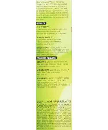 Garnier SkinActive Clearly Brighter Moisturizer SPF 30 - Anti-Sun Damage, 2.5 oz - Buy Online on SooperMarket.com