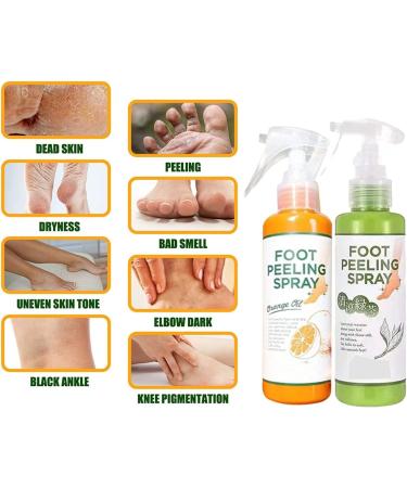 Anushka Foot Peeling Spray Oil | Remove Dead Skin & Calluses Instantly | Exfoliating Hydrating Peel Off Spray (Orange) - Buy Online on SooperMarket.com