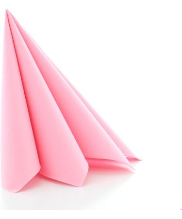 Prime Guest Napkin Pink - Premium Airlaid Fabric for Weddings & Celebrations | 50 Pack 40x40 cm Fold - Buy Online on SooperMarket.com
