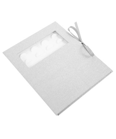 Mikinona 1pc Eyelash Box Pe Eyelashes Oaine Lash Case False Eyelash Holder Glitter Lash Book False Lashes Holder Lash Storage Case Cosmetic Case Empty Eyelash Curler Open The Window Paper 22x18cm As Shown 1