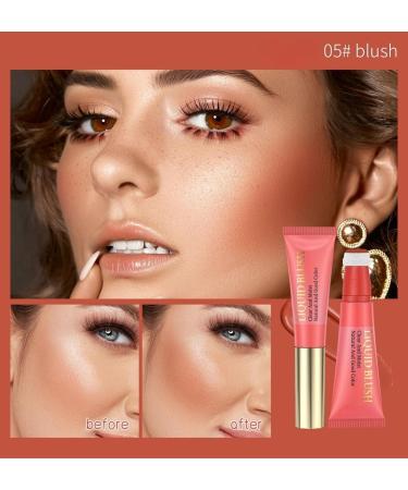 Lovelycat Pink Powder Powder Blusher Liquid Beauty Stick Shiny Velvet Texture Easy to Mix Soft Powder Powder Blusher Makeup Lasting Soft Natural Dew Durable (05# One Size) 05# 1 g (Pack of 1) - Buy Online on SooperMarket.com