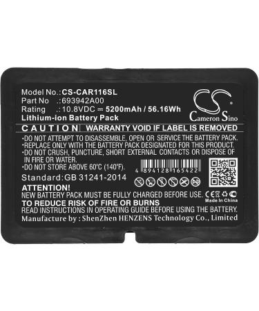 5200mAh/10.8V Battery Replacement for Chauvin Arnoux C.A 6117 & C.A 6116N | International Shipping - Buy Online on SooperMarket.com