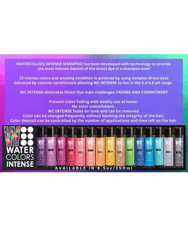 Intense Purple Watercolor Sulfate-Free Shampoo 8.5 Fl Oz - Maintains and Enhances Hair Color - Buy Online on SooperMarket.com
