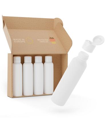 Kunz Packaging travel bottles 100 ml bottles for aircraft travel - 5 Set travel bottles for filling - travel containers for liquids - silicone -free travel Bottles (5 Set)