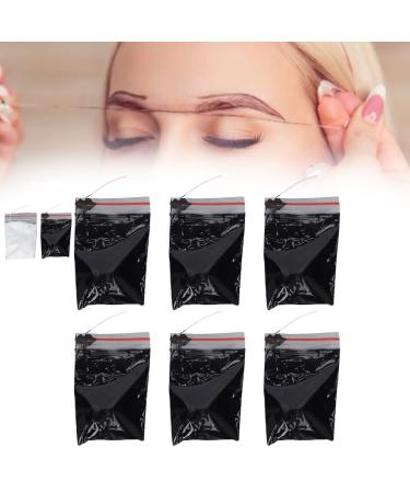 6 Pack pre-inked eyebrow mapping string 10m pre-inceded mapping string black eyebrow thread brow marker an indispensable cosmetic tool for microblading and waxing for (black)